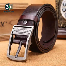 Nuova Cintura Da Uomo in Pelle