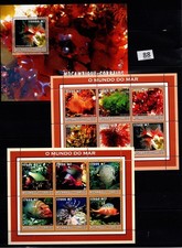 UH MOZAMBICO - MNH - PESCI - CORALLI - VITA MARINA - 2002