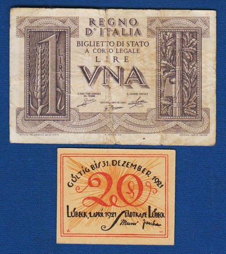 Banconote italia lire 1939 - banconote,
