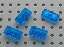 4 x LEGO TrBlue Plate 1x2 ref