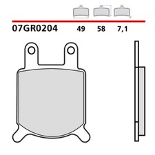 COPPIA PASTIGLIE FRENO ANTERIORE BREMBO FANTIC MOTOR SPORT HP1 125 86 >