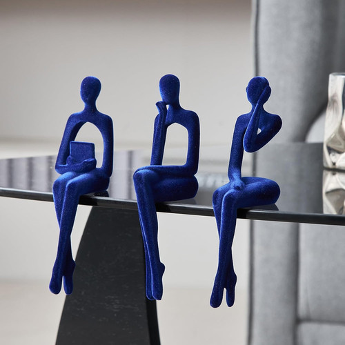 Blu pensatore statue - blu,