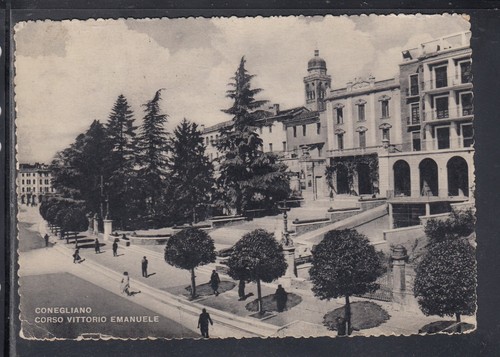 Cartolina conegliano corso - conegliano,