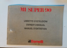 libretto istruzioni per fucile Benelli M1 super 90 in perfette condizioni