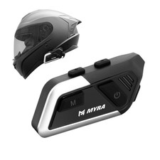 Interfono per Casco Moto Integrale Jet Cuffie Auricolare Bluetooth Stereo Scoote