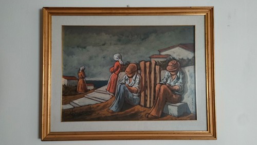 Quadro olio tela - olio, su