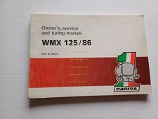Cagiva WMX 125 Cross 1986 manuale uso manutenzione e officina originale
