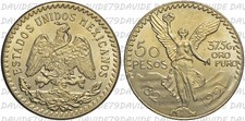 MESSICO - 50 PESOS 37,5 G. ORO PURO NO ORO 1921 -  COPIA