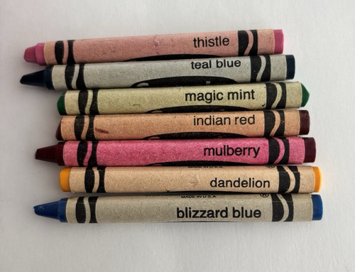Lotto pastelli vintage crayola - lotto,