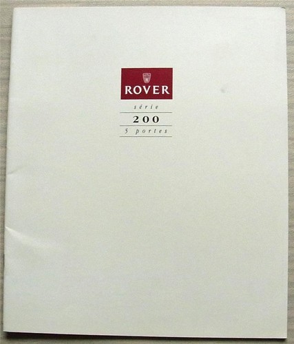 Brochure vendita rover serie - brochure,