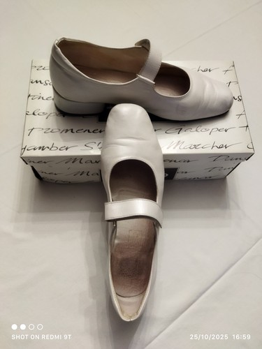 Repetto babies cuir blanc - blanc, t.39