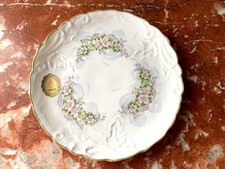 Piatto in porcellana Limoges France vintage, dipinto a mano, anni 1960–1980