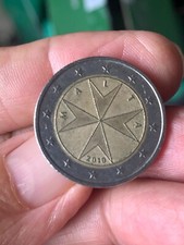 Moneta 2 euro Malta  emissione 2010,  - circolata - da collezione