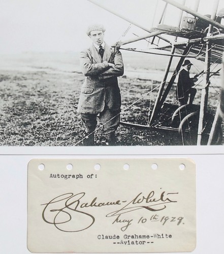 Autografo pilota pionieristico