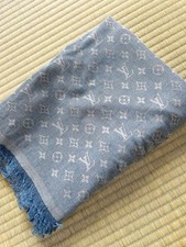 Sciarpa skinny blu stola
