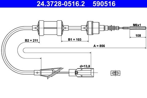 Cavo frizione per fiat punto - cavo,