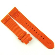 Cinturino orologio sintetico arancione originale Glashutte 21 mm x 18 mm originale OEM