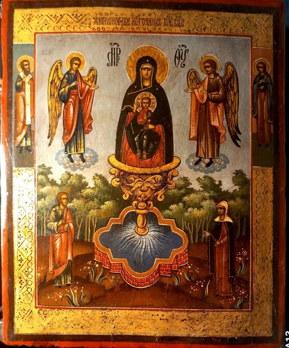 Antica icona russa madre di - antica, "madre