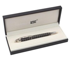 Montblanc penna stilografica Starwalker metallo gomma 14K/585 made in Germany nera con custodia