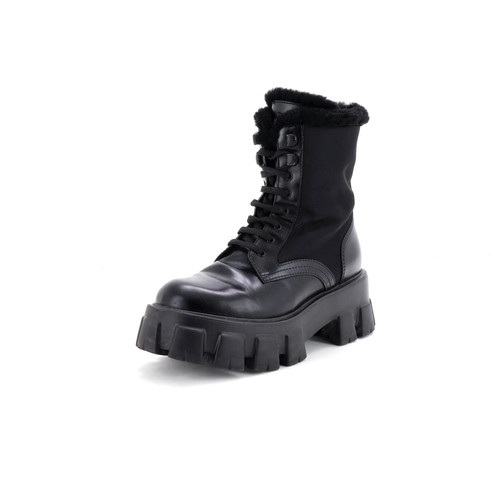 Prada monolith combat boots - monolith,