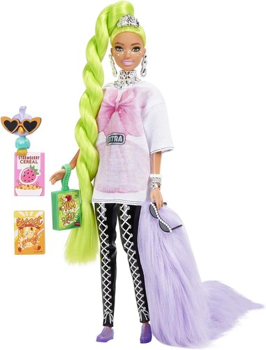 Barbie extra capelli - capelli, verdi
