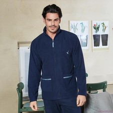 Giacca da camera Navigare 140973 aperta pile blu