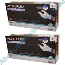 *200-Gloves* Ansell MicroFlex LIFESTAR EC PF Dual Layer Extended Cuff LSE-104-S