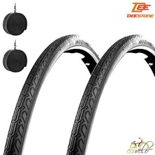 2 COPERTONI CITYBIKE DEESTONE 700x28 + CAMERE D'ARIA GOMME PER BICI 28" (28-622)