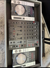 Console a dischi Dj Pioneer  CDJ 200 + Mixer 5 Canali Behringer + Flycase full