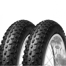 KIT 2 COPERTONI PNEUMATICI 20X4.00 TASSELLATI PER BICI FAT BIKE SUPER GRIP