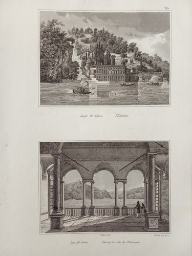Lago como incisione antica - incisione,