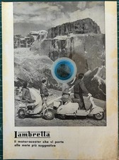 Rara Pubblicità Modelli Scooter LAMBRETTA-1953
