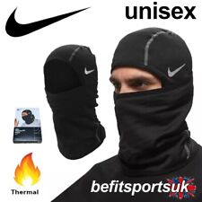 NIKE BALACLAVA SNOOD RUN SCALDACOLLO A SFERA CAPPUCCIO TERMICO BEANIE TESTA FACCIA NERO