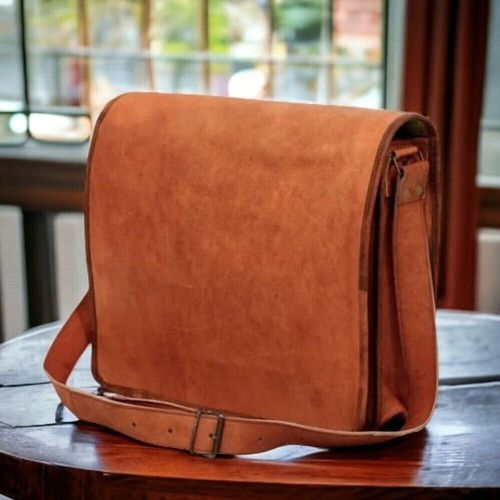 Borsa pelle vintage vera - in,