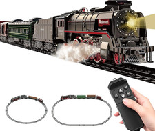 Treno Elettrico per Bambini,Trenino Elettrico,Trenino Giocattolo Con Affumicato,