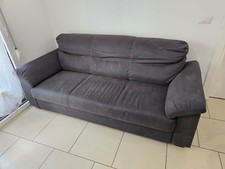 Divano 3 Posti Tessuto Grigio