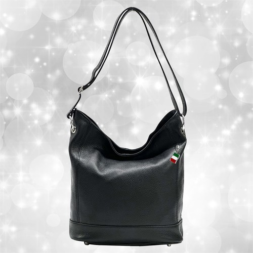 Borsa nera pelle - nera, in