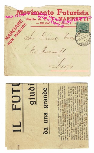1920 futurismo lettera - futurismo,