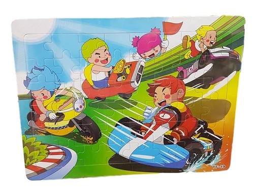 Puzzle gioco legno colorato - gioco, in