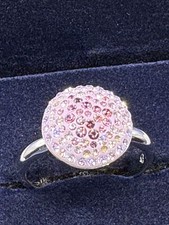 Anello cristallo rosa Swarovski misura 58