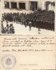 1937 PORTOLAGO LERO EGEO - CERIMONIA  COMANDO MILITARE MARITTIMO ISOLE ITALIANE