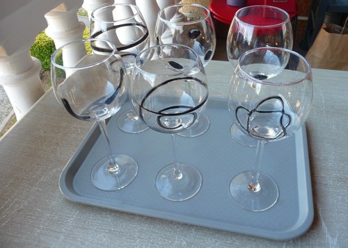 Lot verres vin maison - 6, a
