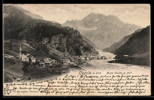 Cartolina caprile monte - caprile,,