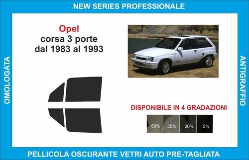 Pellicole oscuranti vetri - vetri, opel