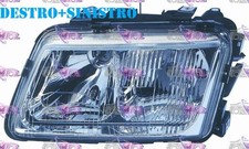 COPPIA FARI FANALE PROIETTORE SX-DX H7-H4 CON FENDINEBBIA PER AUDI A3 96>00