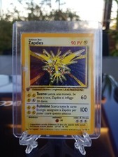 CARTA POKEMON ZAPDOS RARA HOLO SET BASE 16/102  PRIMA EDIZIONE 1A 1 no charizard