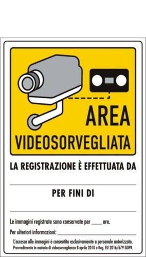 Cartello targa area - cartello,