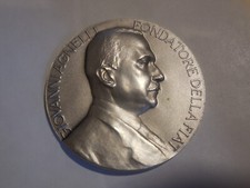 medaglia centenario nascita Giovanni Agnelli 1966 corsa auto d'epoca