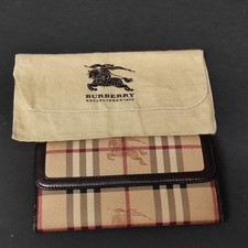 Portafoglio Burberry in Pelle con Motivo Check, Made in Italy