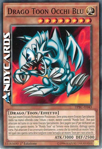 Drago toon occhi blu - drago,